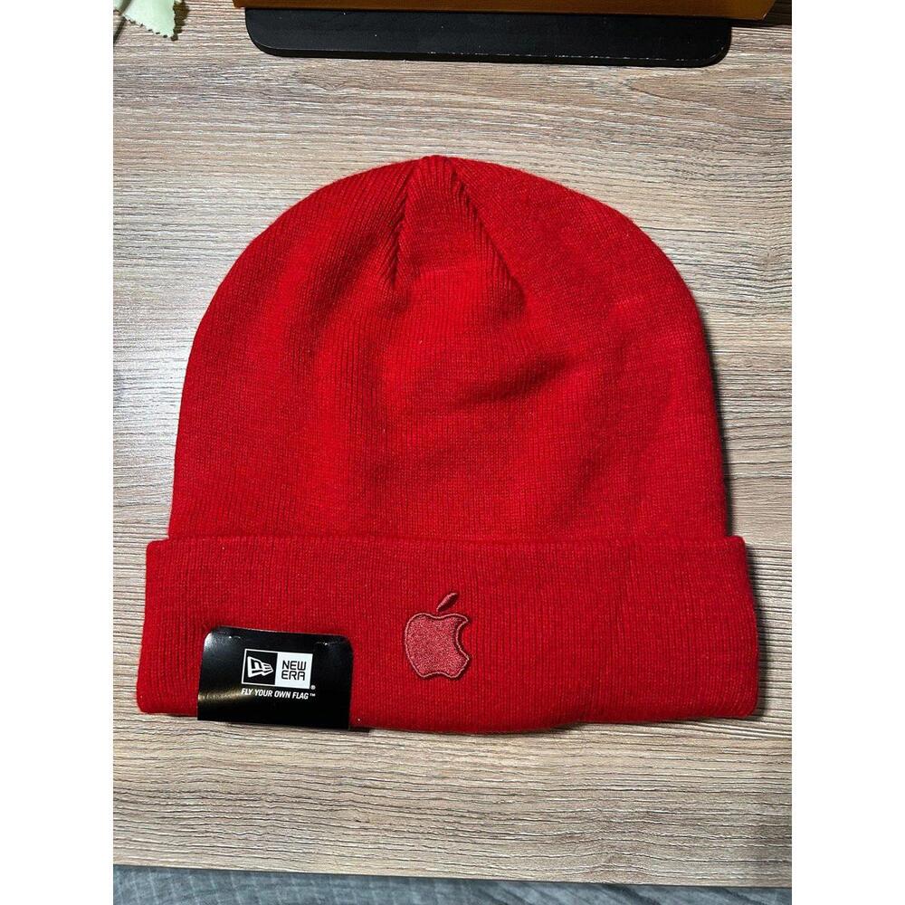 New Era Apple Red Knit Beanie